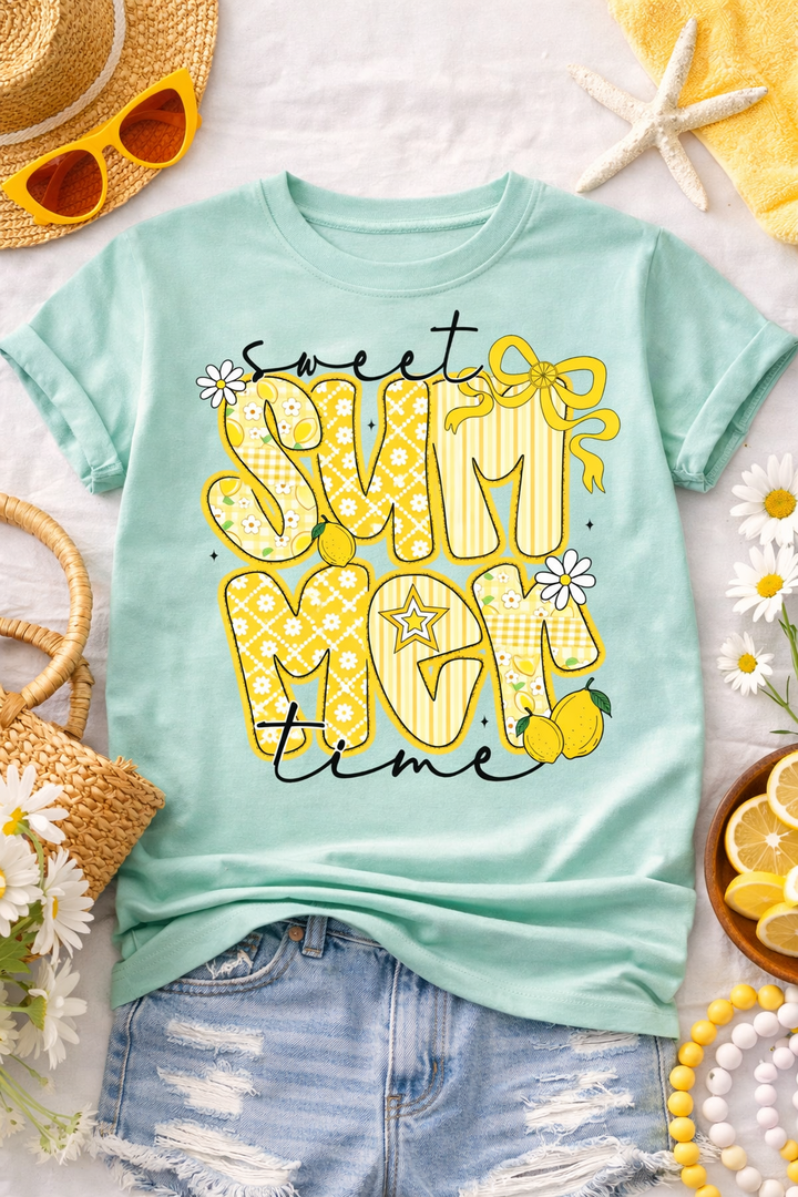 Sweet Summer Time Lemon Graphic Tee