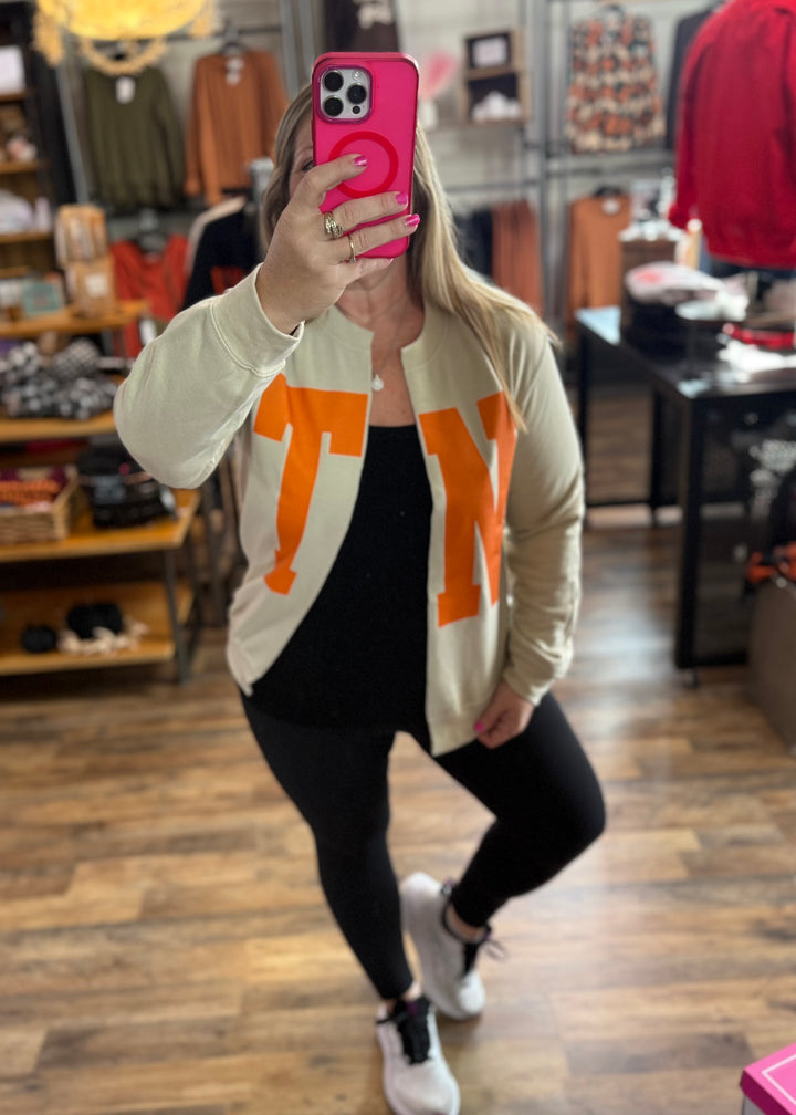 TN Split Sweatshirt Cardi  - Made to Order