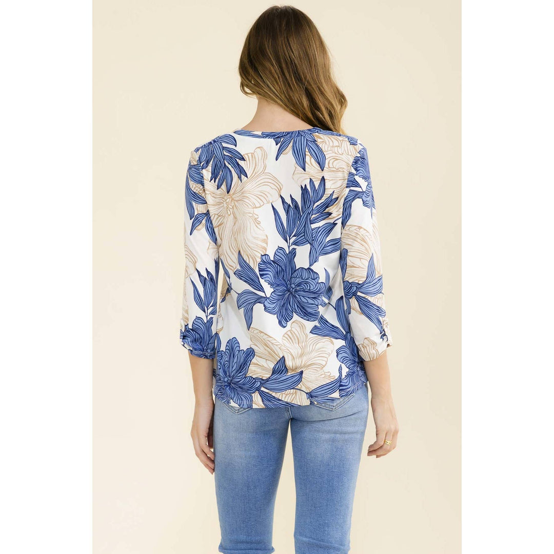 TROPICAL ZIPPER FRONT SHIRT