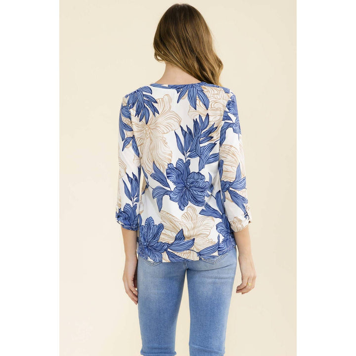 TROPICAL ZIPPER FRONT SHIRT