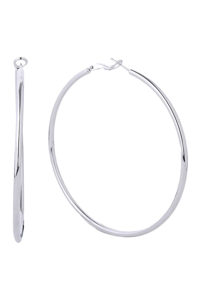 14K Gold Dipped Omega Closure Hoop: Gold / 4cm