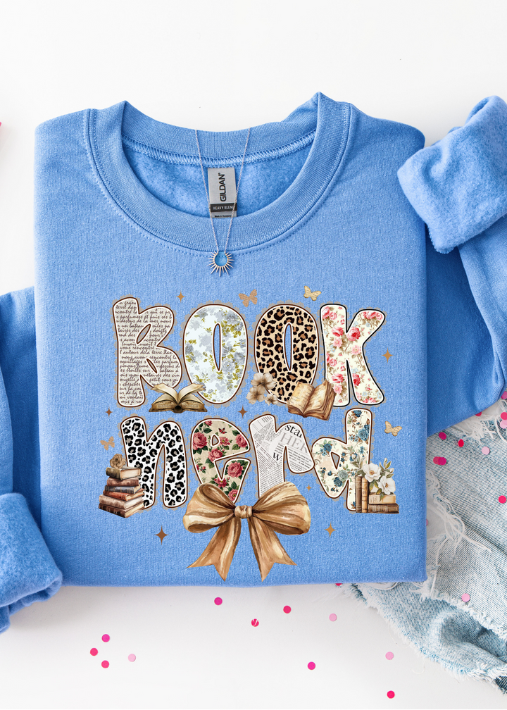 Retro Book Nerd Graphic Tee or Sweatshirt