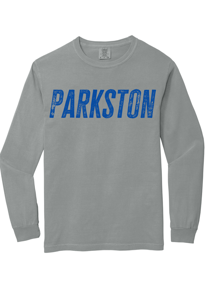 Parkston Trojans Comfort Colors Long Sleeve Tee