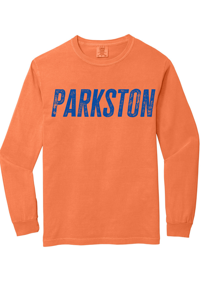 Parkston Trojans Comfort Colors Long Sleeve Tee