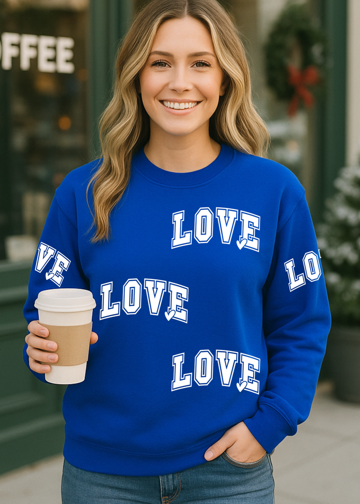 Love All Over Graphic Tee or Sweatshirt
