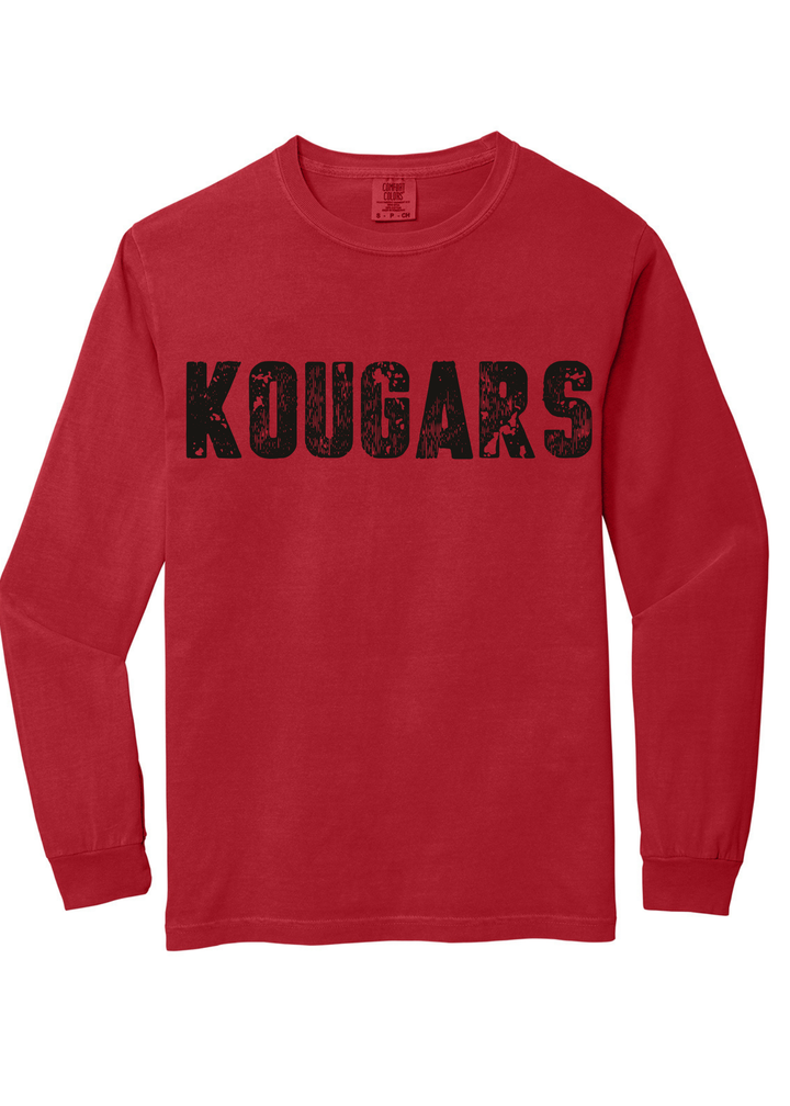 Kankakee Valley Kougars Comfort Colors Long Sleeve Tee