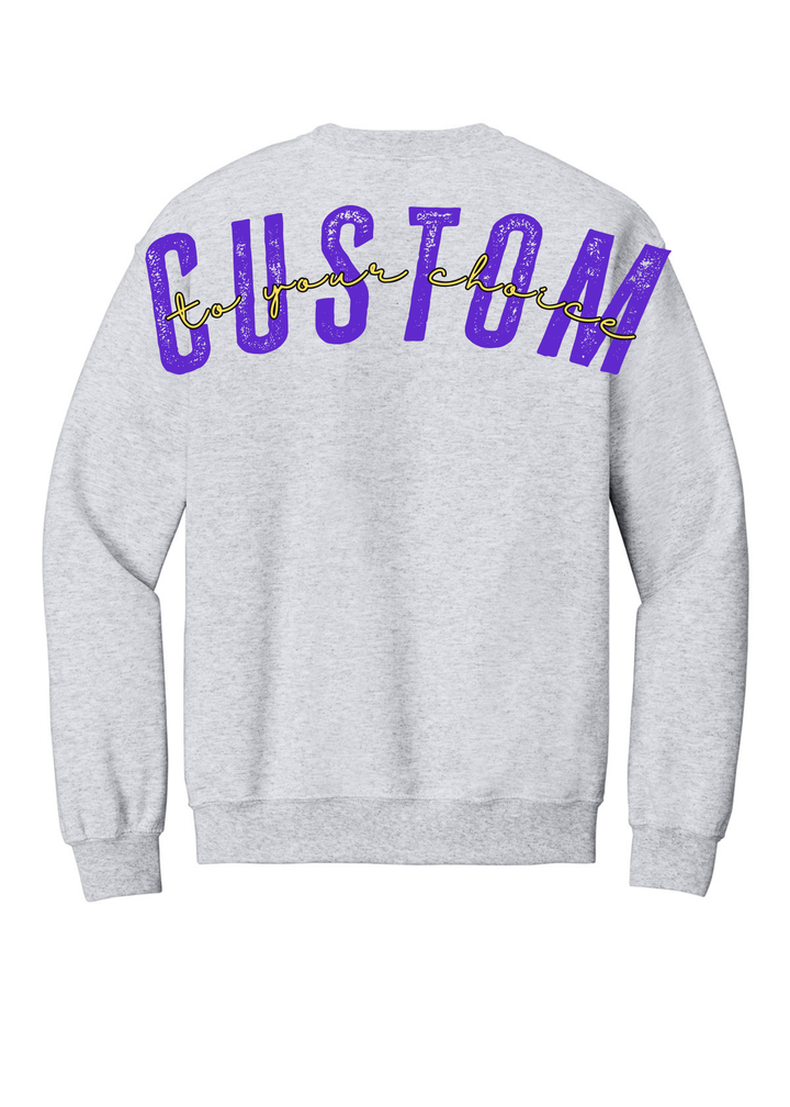 DISTRESSED BIG BACK SWEATSHIRT - CUSTOM