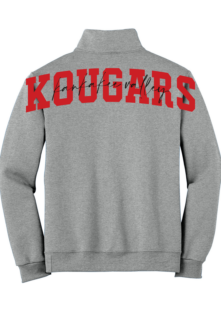 Kankakee Valley Kougars Jerzees Big Back Quarter Zip