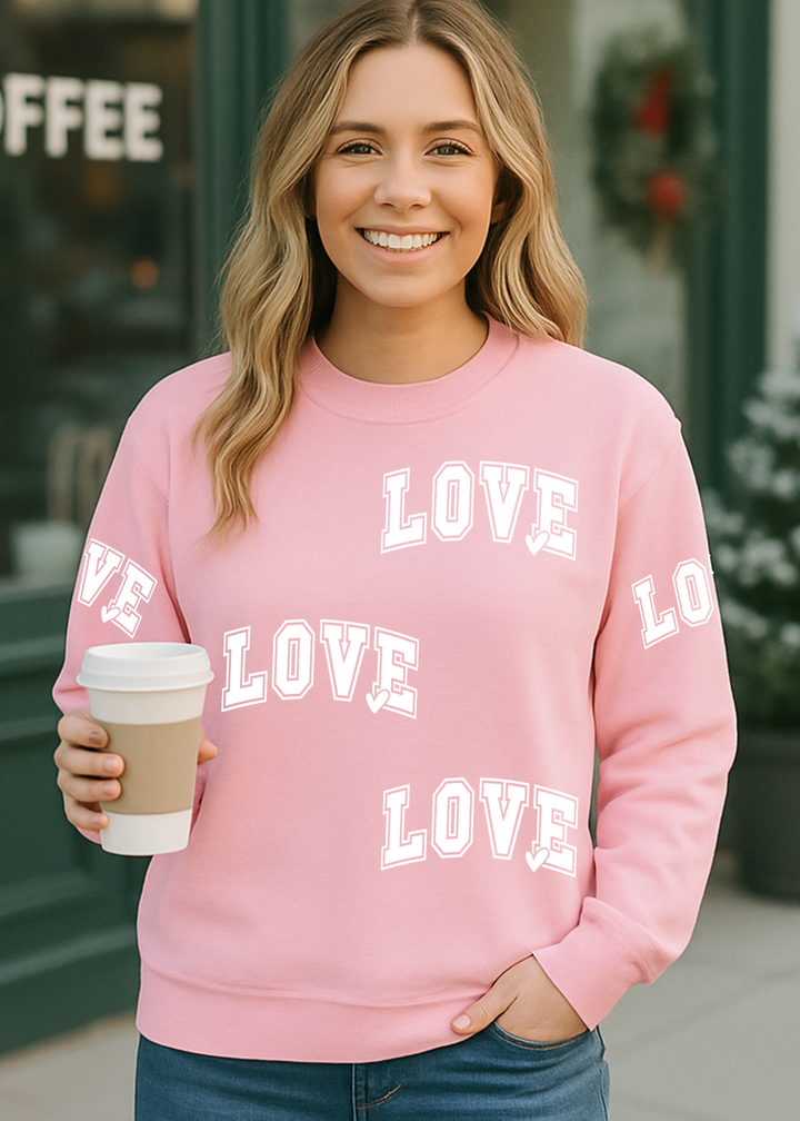 Love All Over Graphic Tee or Sweatshirt