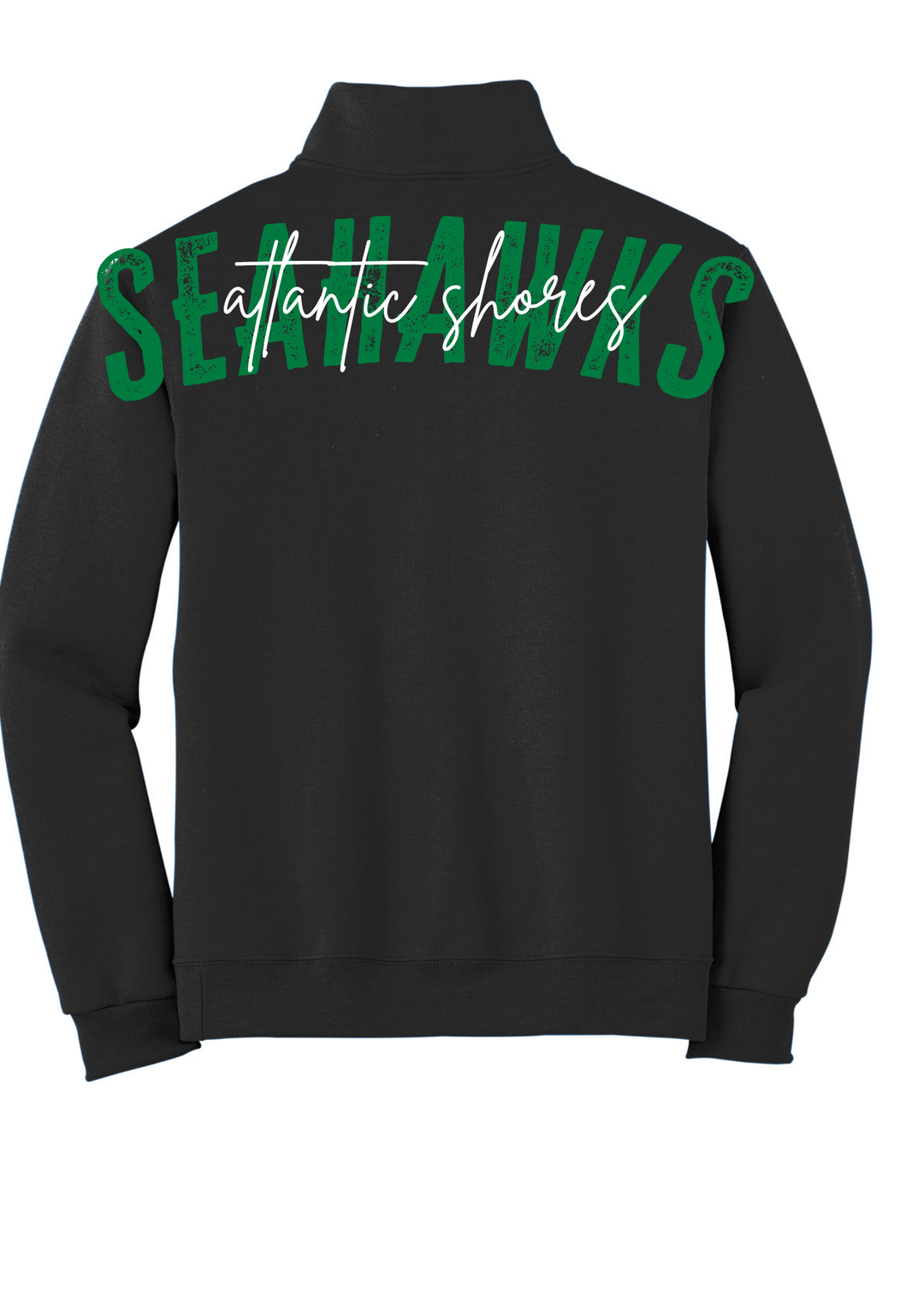 Atlantic Shores Christian Jerzees Distressed Big Back 1/4 Zip