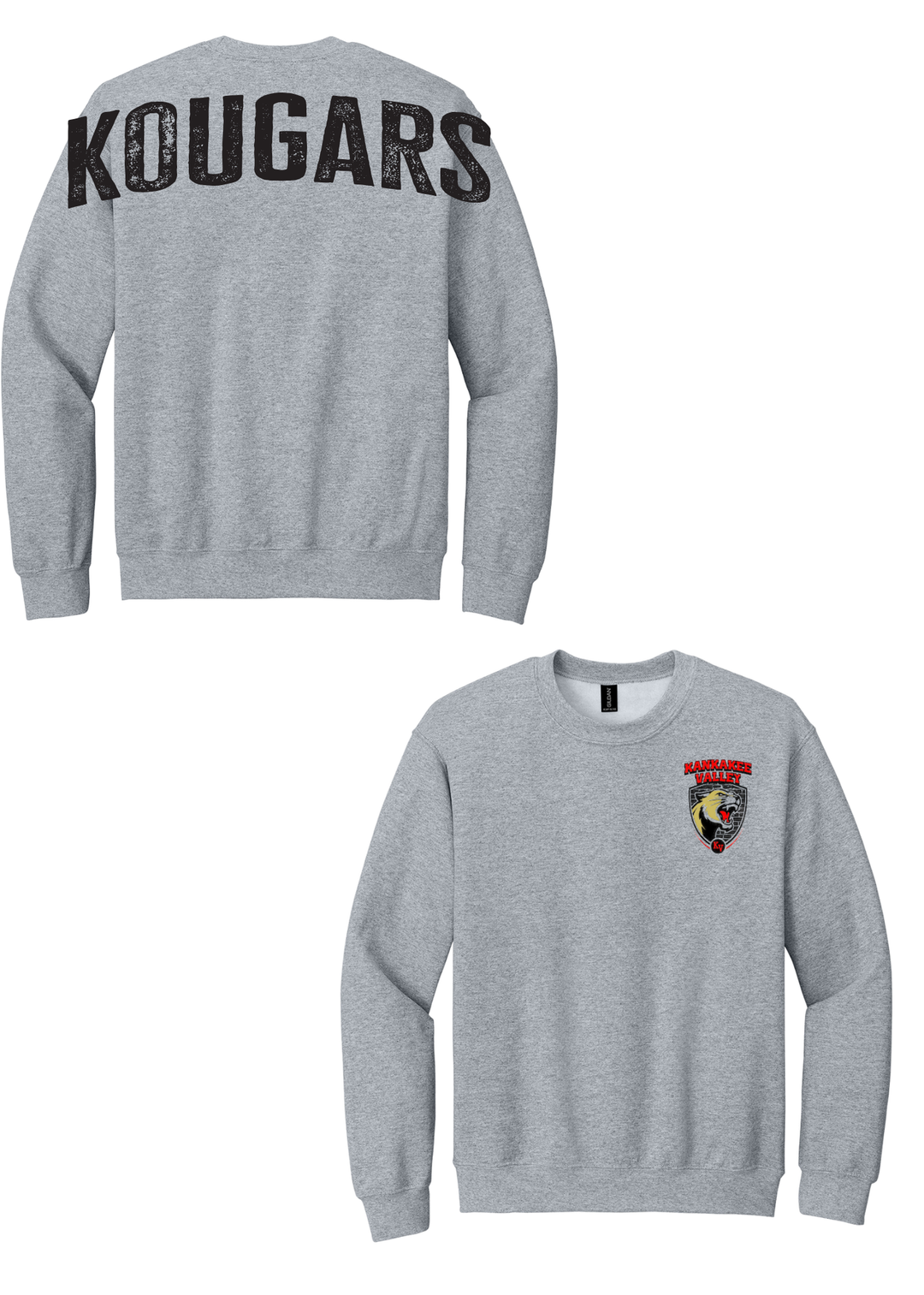 Kankakee Valley Kougars Vintage Big Back Crewneck
