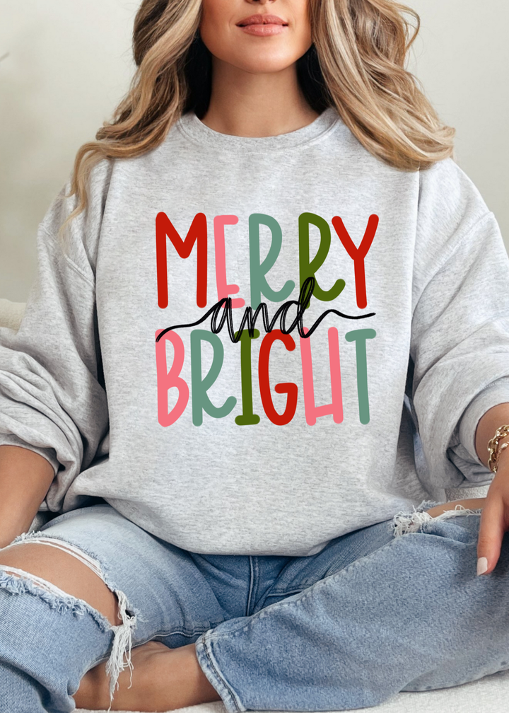 💫 BEST SELLER 💫 MERRY AND BRIGHT TEE OR SWEATSHIRT
