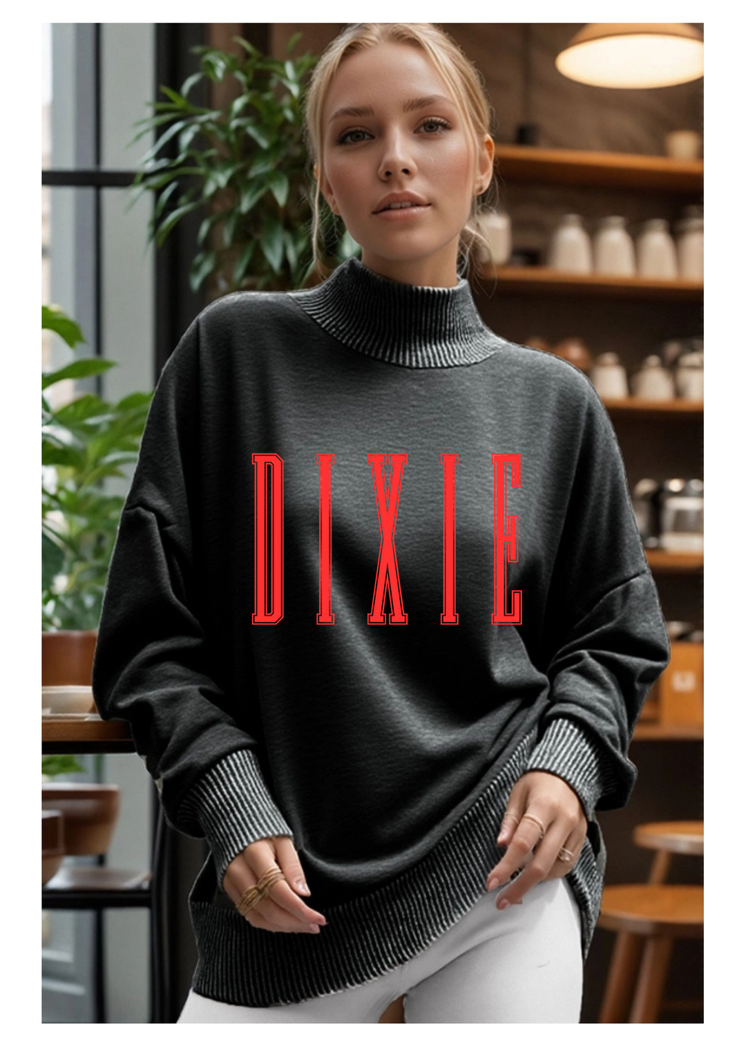 Dixie Greyhounds Mockneck Sweatshirt