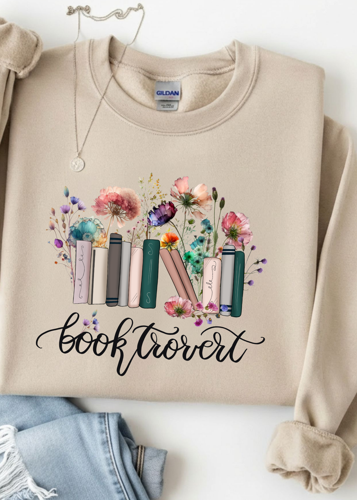 New Booktrovert Graphic Tee or Pullover - Made to Order