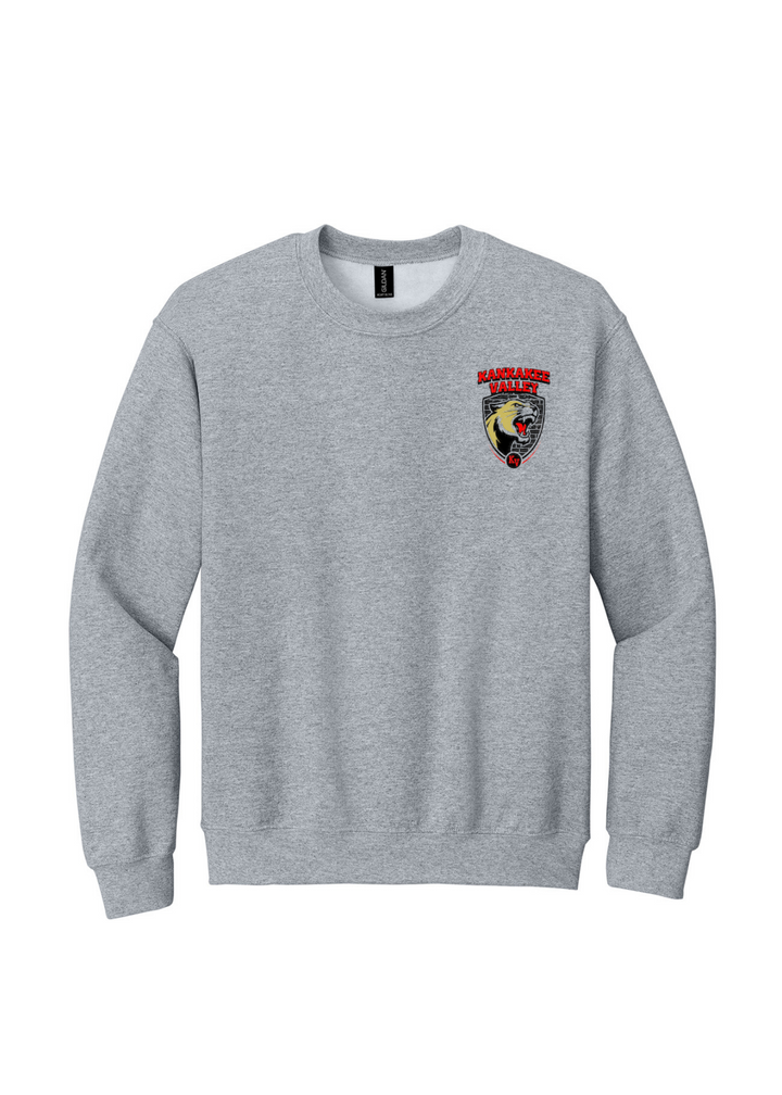 Kankakee Valley Kougars Solid Center Back  Crewneck