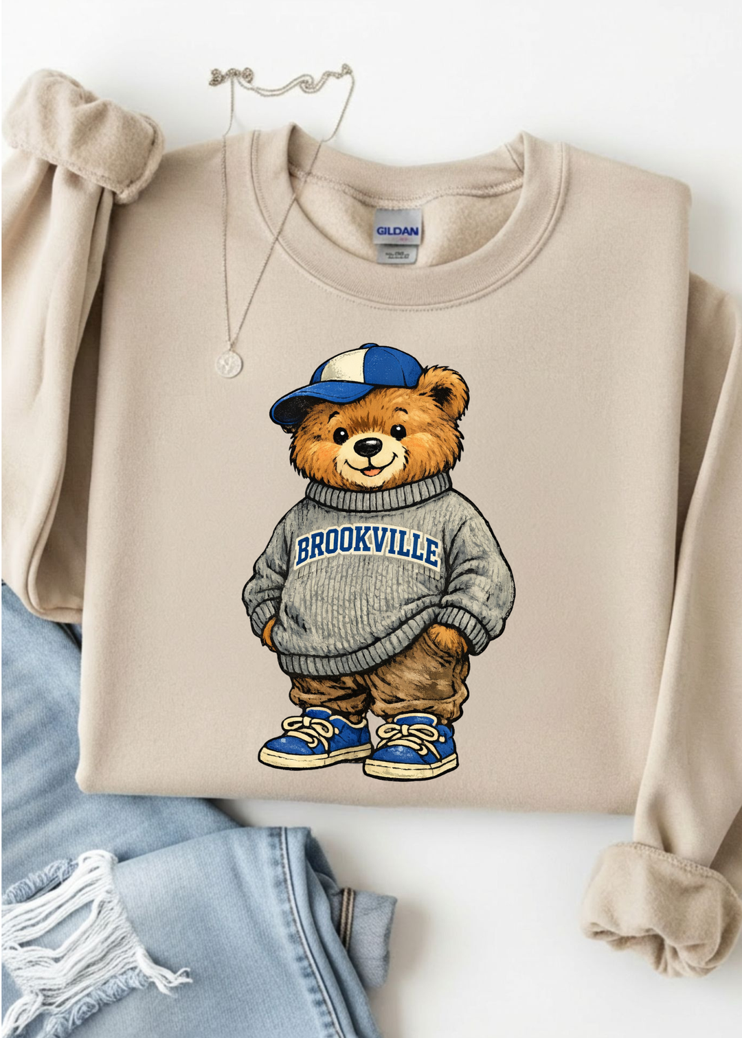 Vintage Brookville Bear Graphic Tee or Sweatshirt