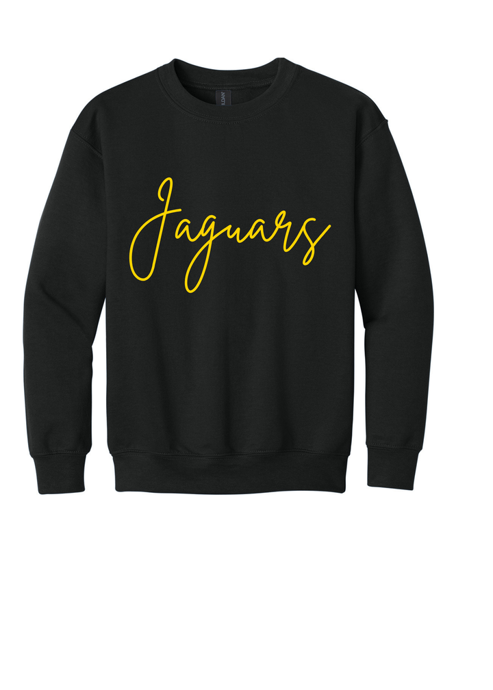 YOUTH "Jaguars" Gildan Cursive Crewneck Sweatshirt