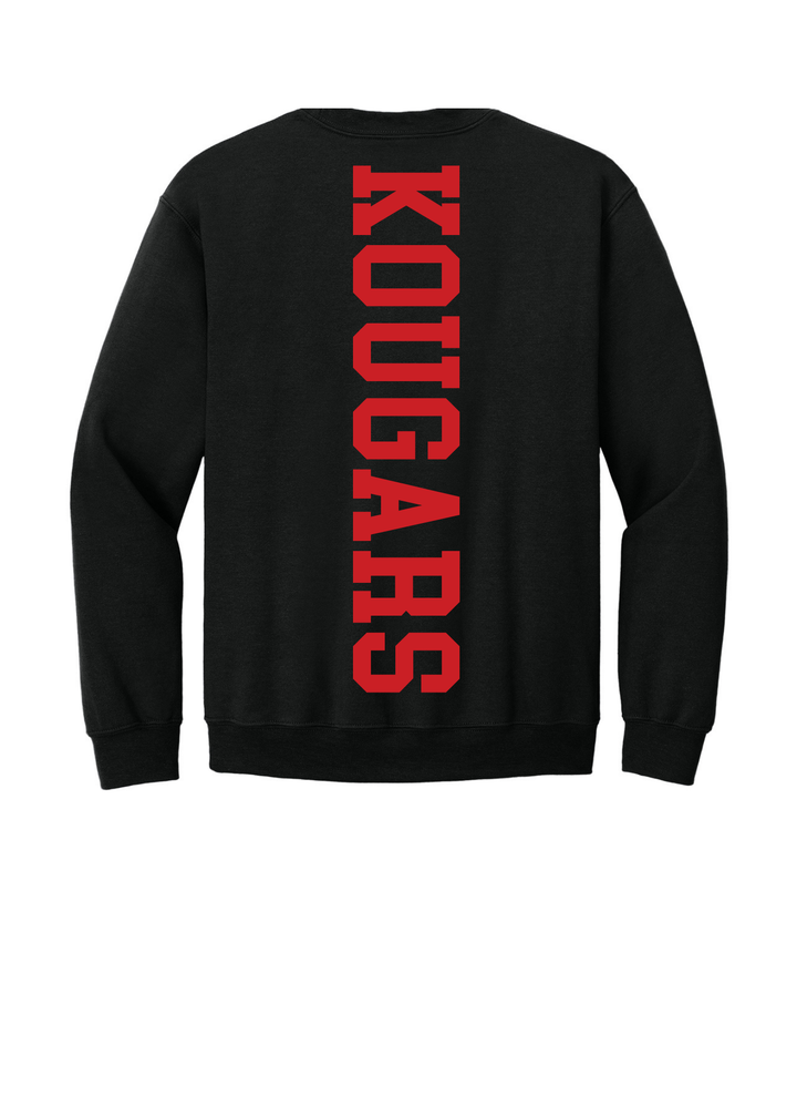 Kankakee Valley Kougars Solid Center Back  Crewneck