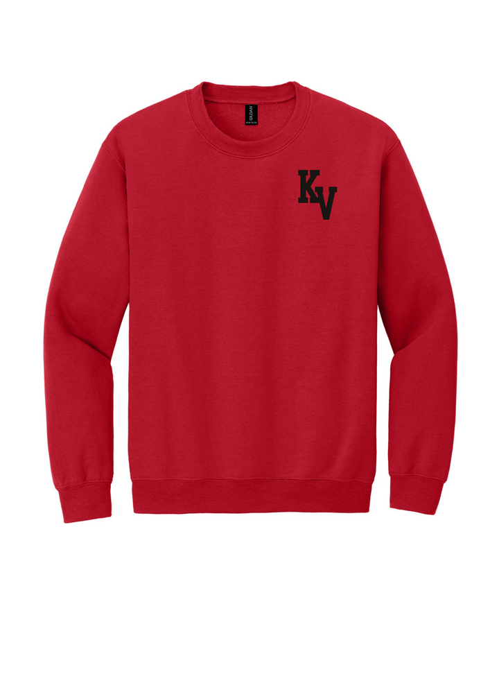 Kankakee Valley Kougars Solid Center Back  Crewneck