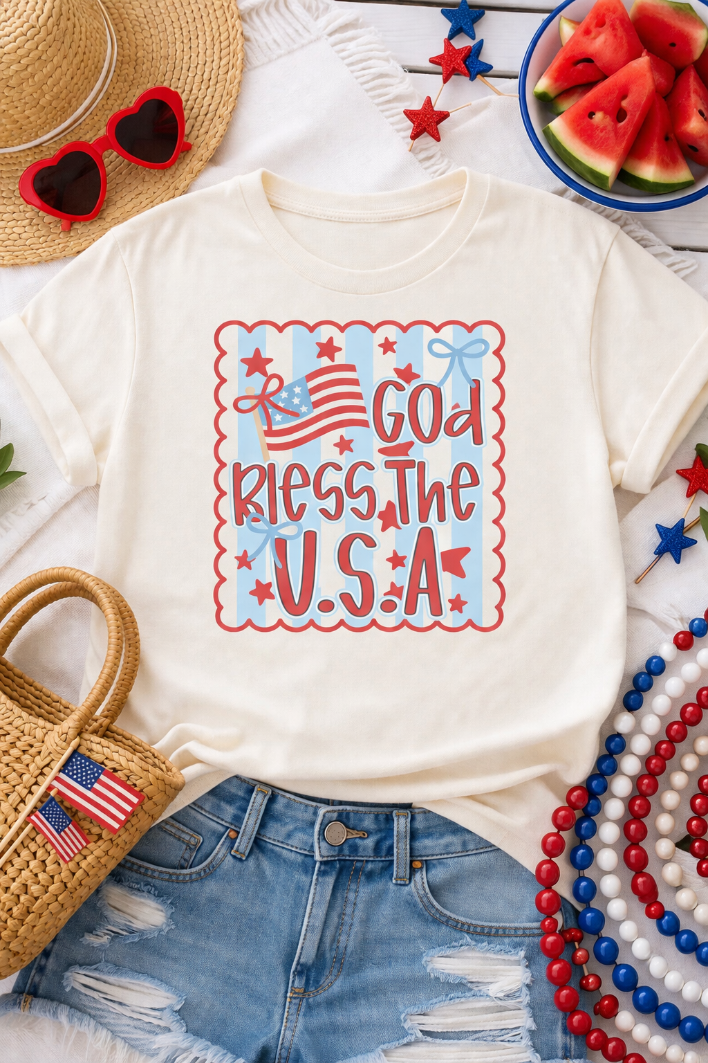 God Bless USA Graphic Tee