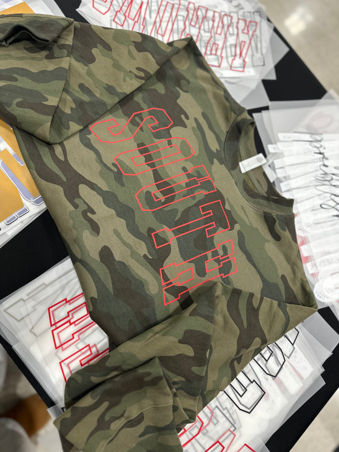 Dark Camo Custom Sweatshirt