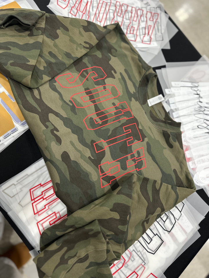 Dark Camo Custom Sweatshirt