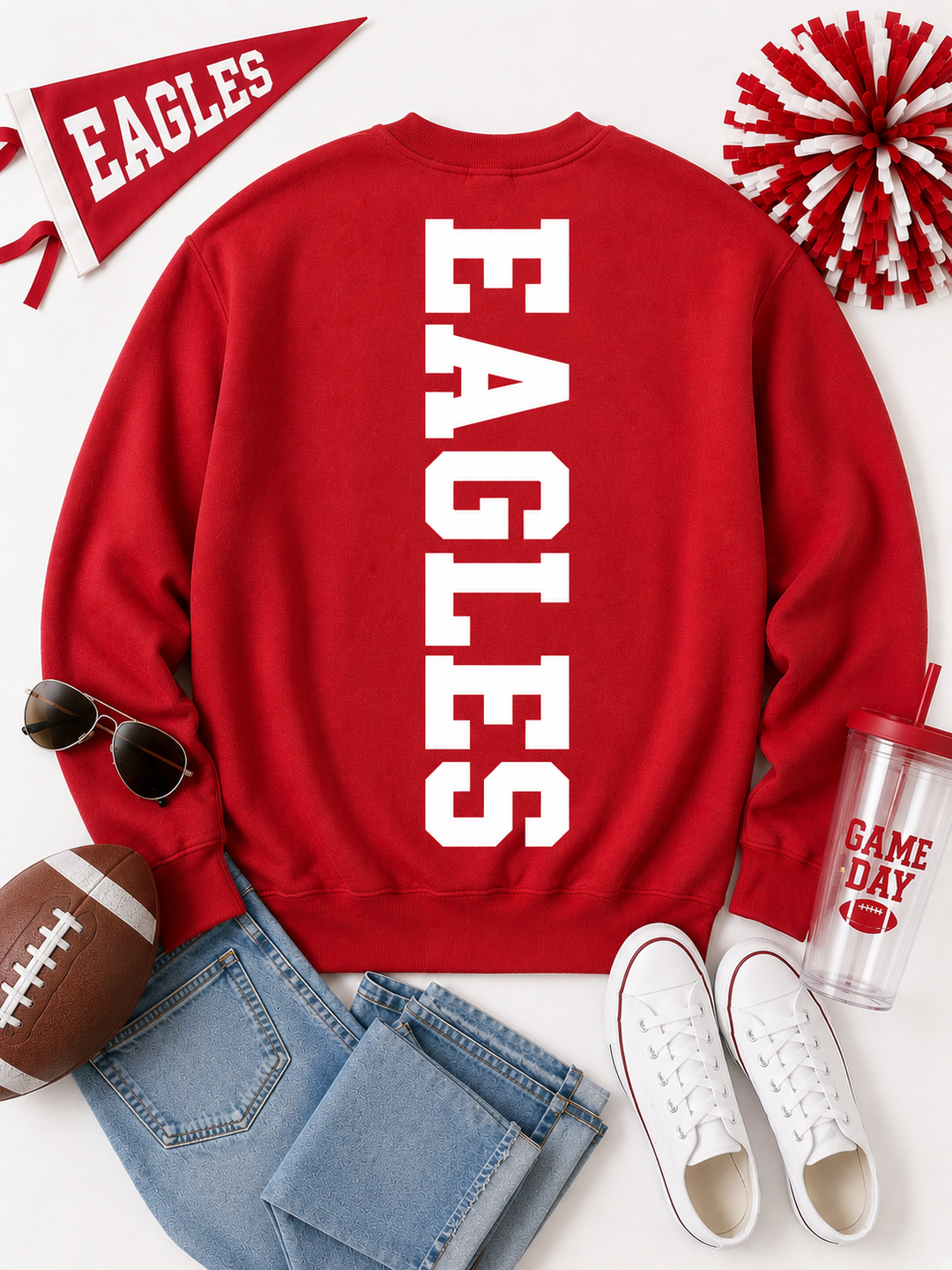 CUSTOM CENTER BIG BACK SWEATSHIRT