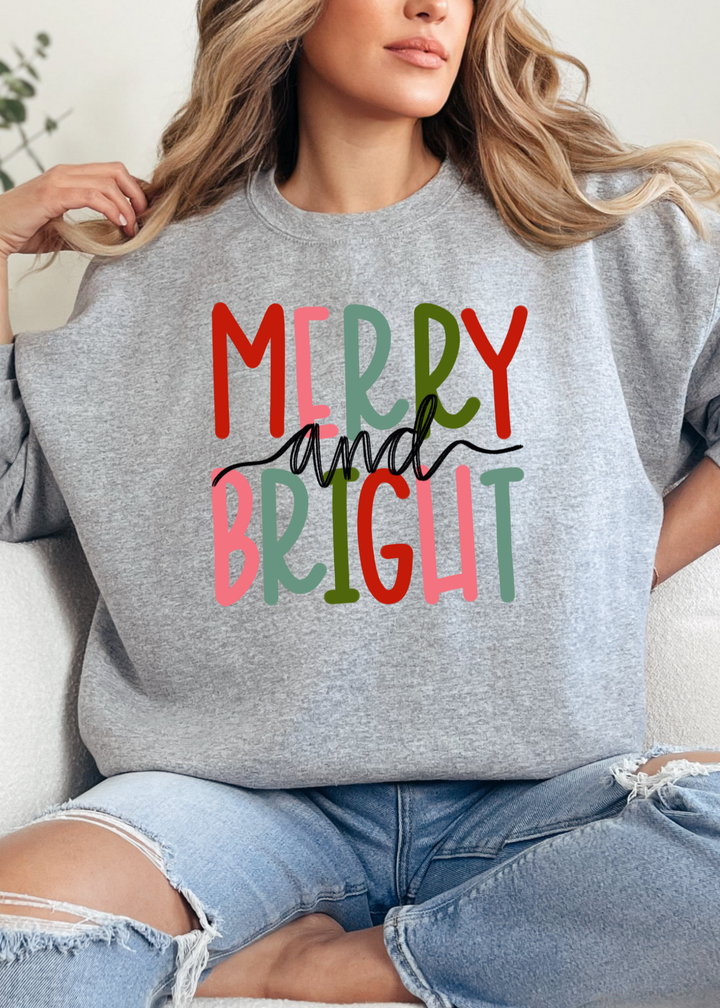 💫 BEST SELLER 💫 MERRY AND BRIGHT TEE OR SWEATSHIRT