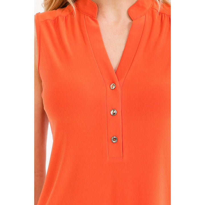 BUTTON DOWN SHIRT: Tangerine