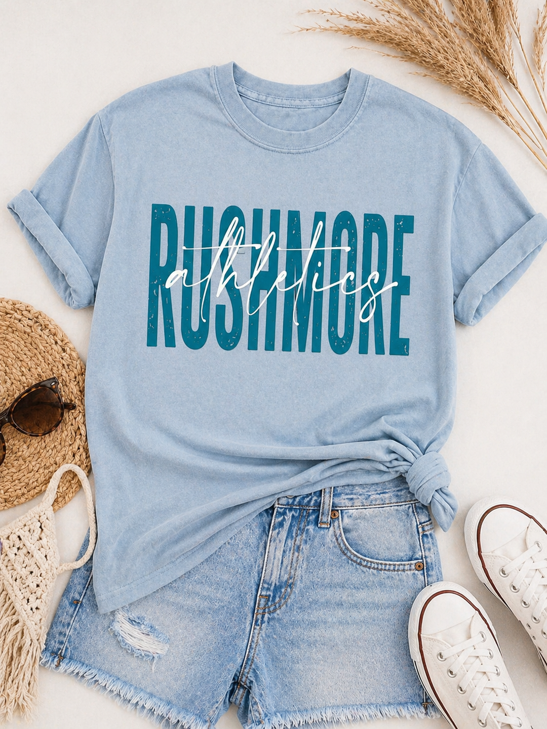 CURSIVE CENTER CUSTOM GRAPHIC TEE