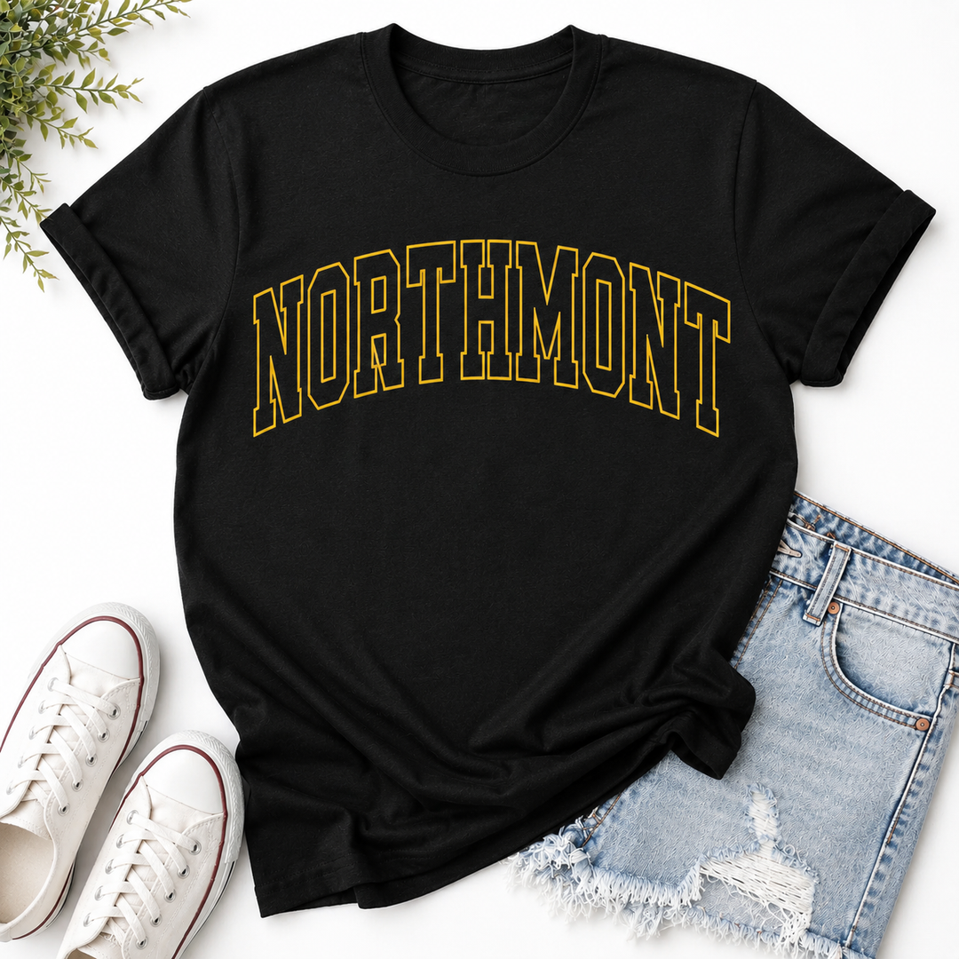 CUSTOM HOLLOW FONT GRAPHIC TEE