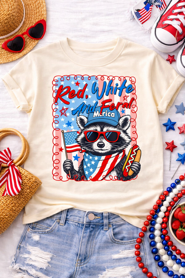 Feral USA Graphic Tee or Sweatshirt