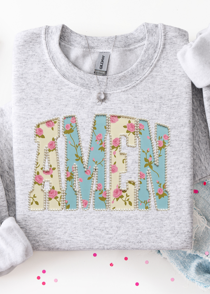 Amen FAUX Pearls Graphic Tee or Pullover - Made to Order