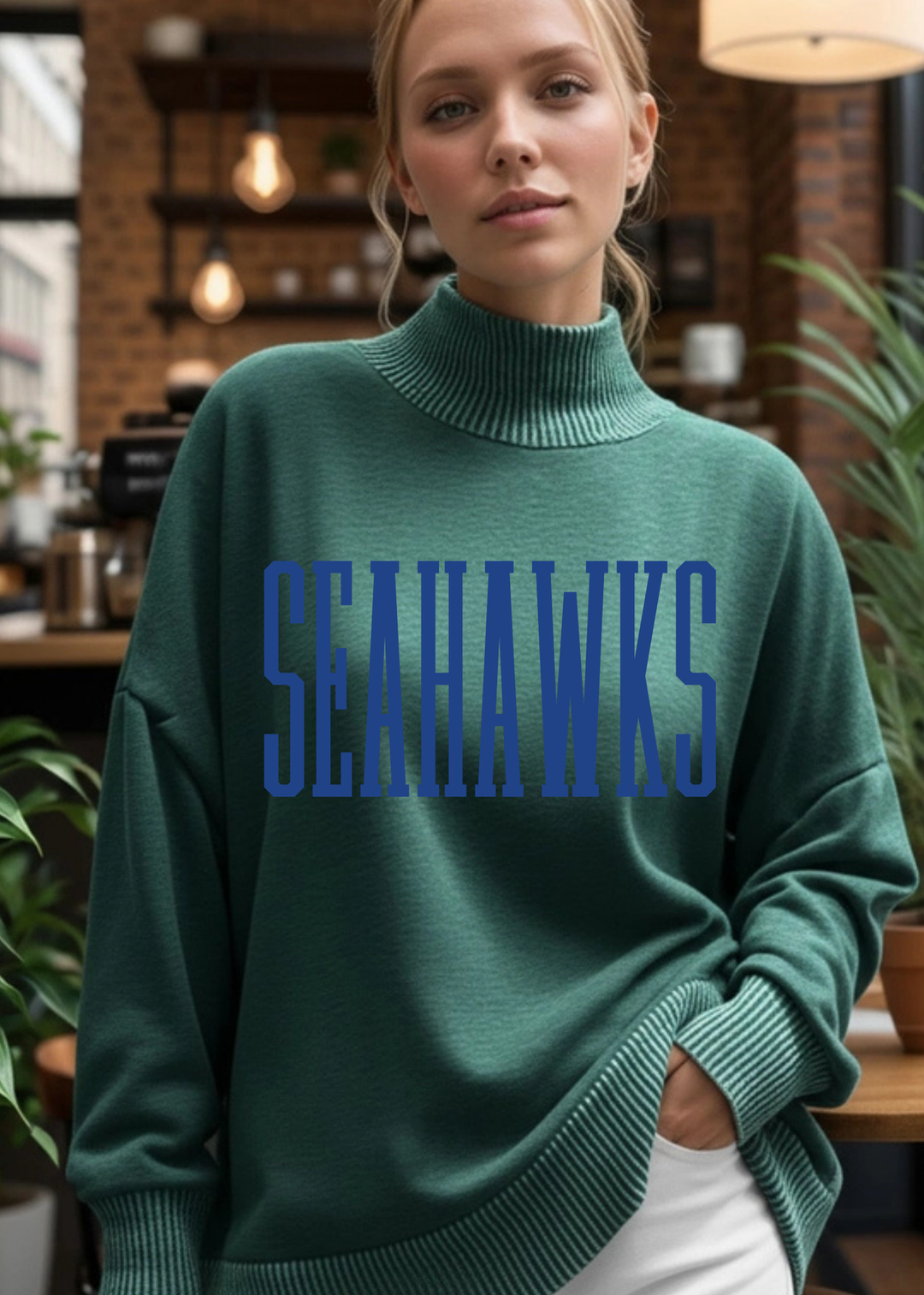 Seahawks Mockneck Sweatshirt