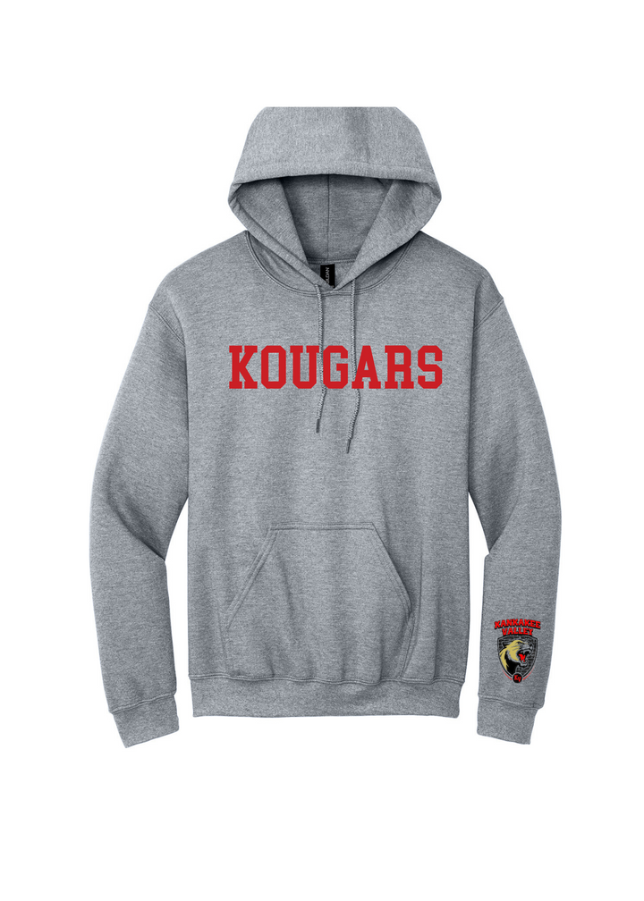 Kankakee Valley Kougars Hoodie with Sleeve Logo