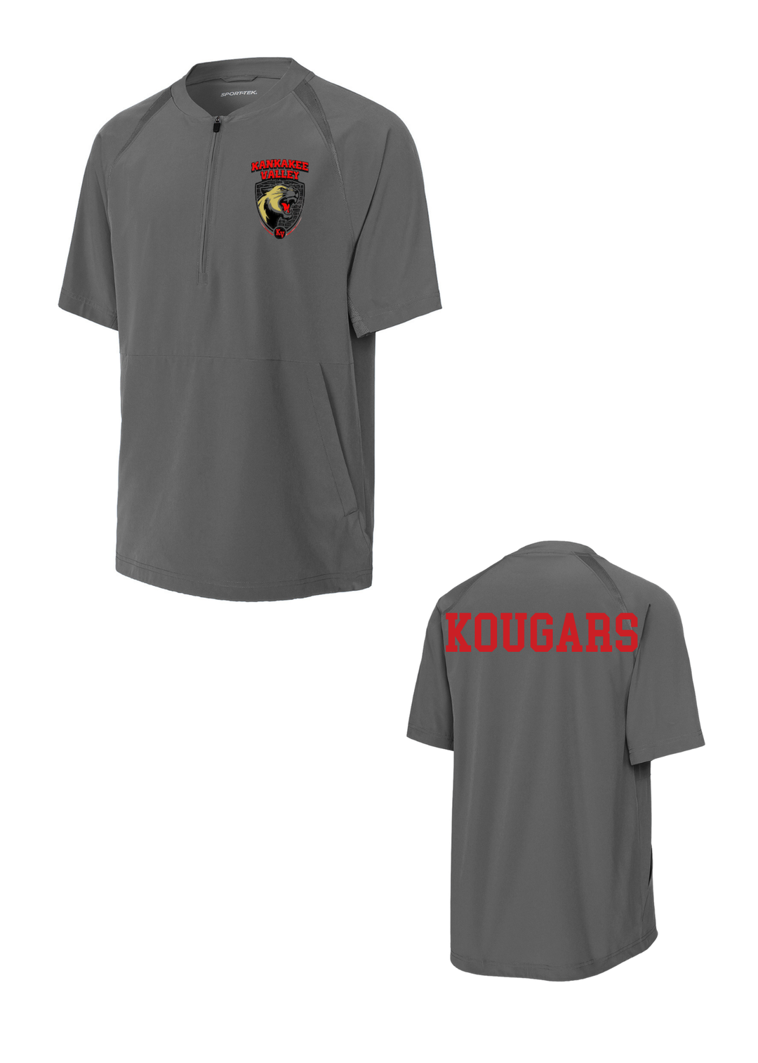 Kankakee Valley Kougars Sport-Tek 1/2-Zip Short Sleeve Jacket