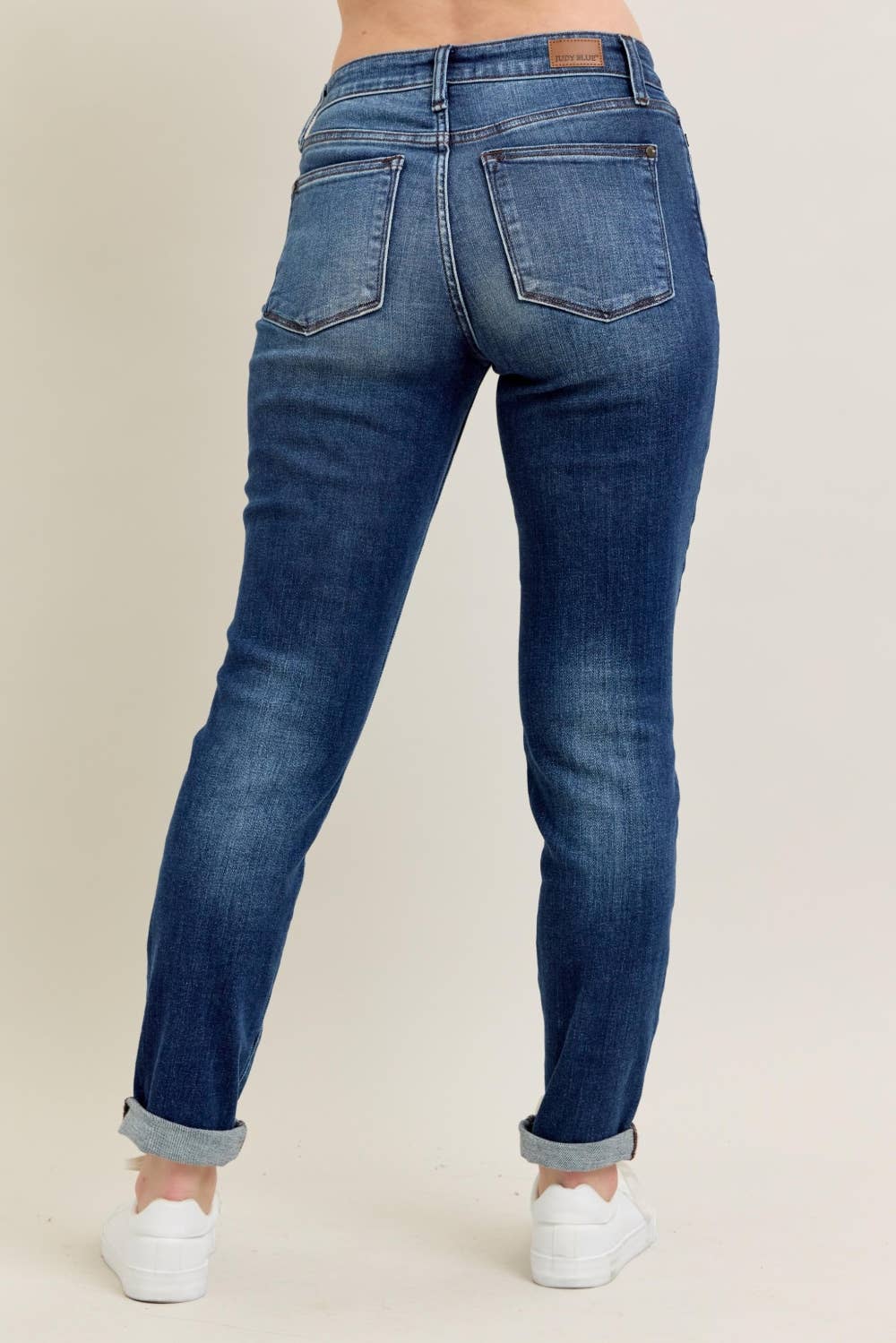 Judy Blue - JB82428 Mid Rise CORE Cuffed Slim Fit