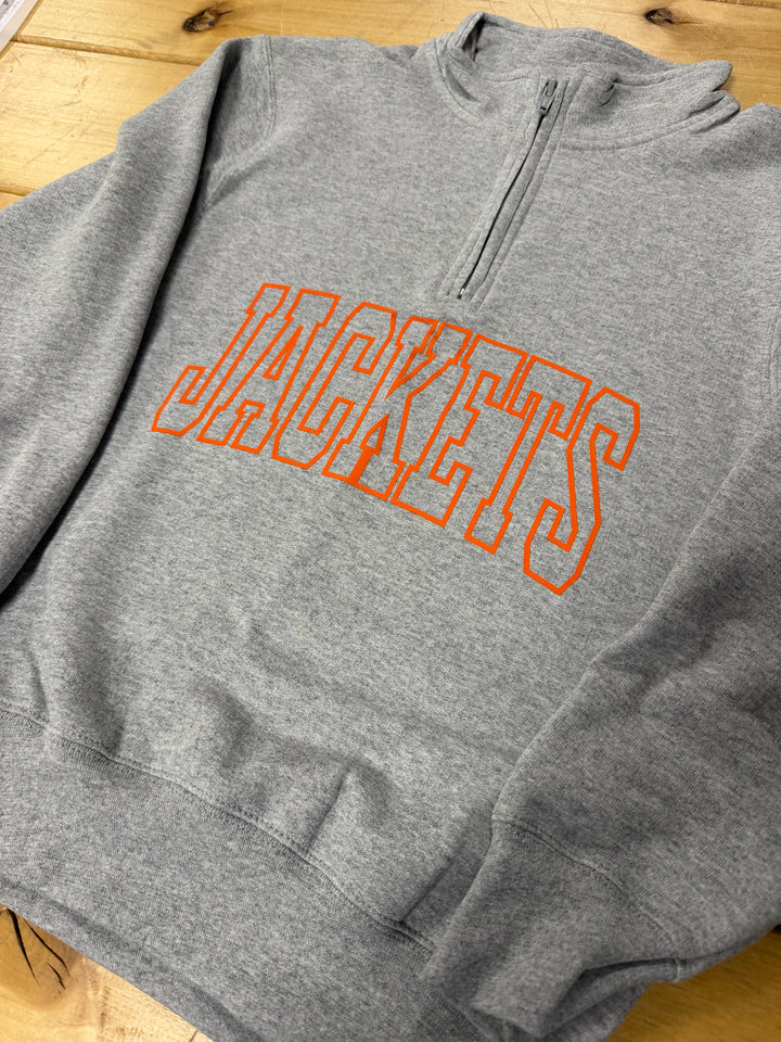 CUSTOM 1/4 ZIP HOLLOW CHEST PRINT