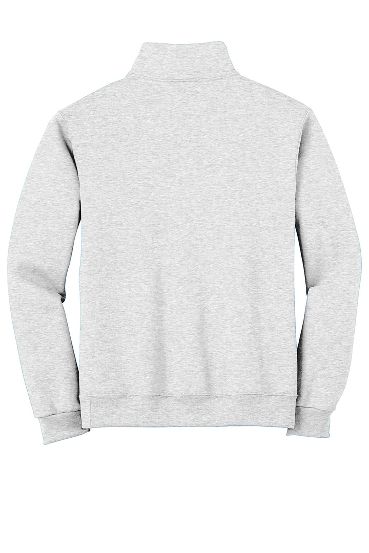 1/4 ZIP SWEATSHIRT HOLLOW SLEEVE FONT WITH MASCOT CHEST - CUSTOM