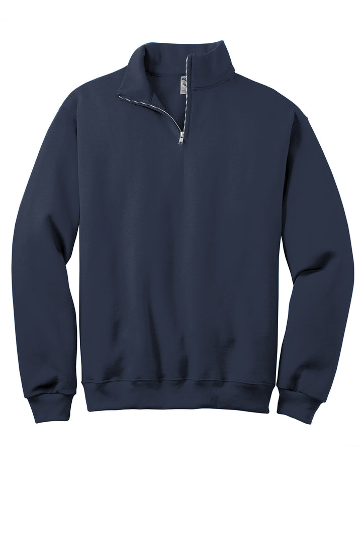 1/4 ZIP DISTRESSED BIG BACK WITH FRONT PRINT - CUSTOM