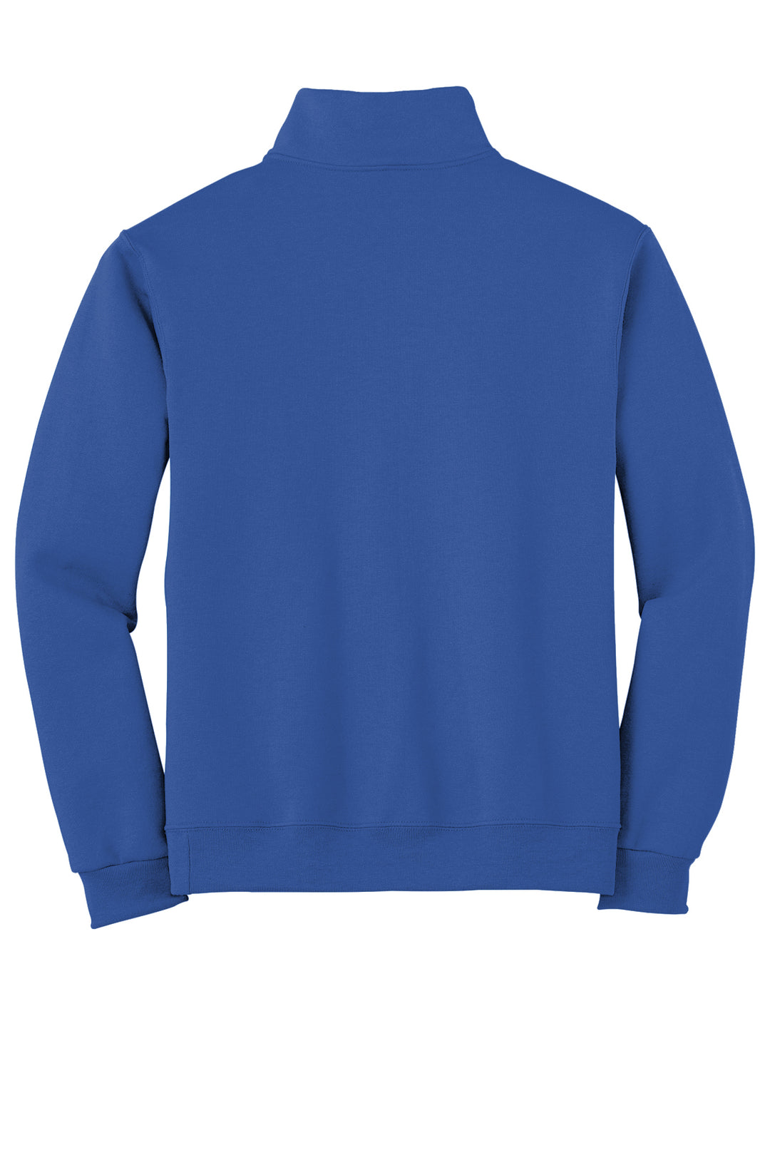 1/4 ZIP SWEATSHIRT HOLLOW SLEEVE FONT WITH MASCOT CHEST - CUSTOM