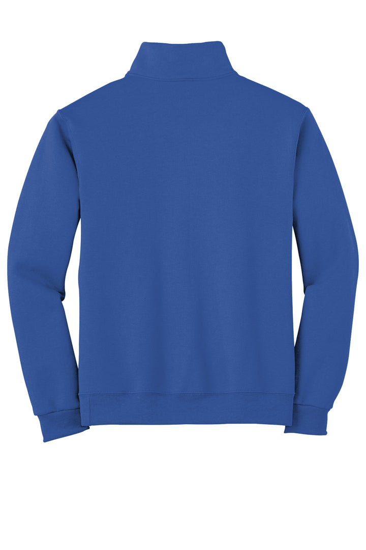1/4 ZIP SWEATSHIRT HOLLOW SLEEVE FONT WITH MASCOT CHEST - CUSTOM