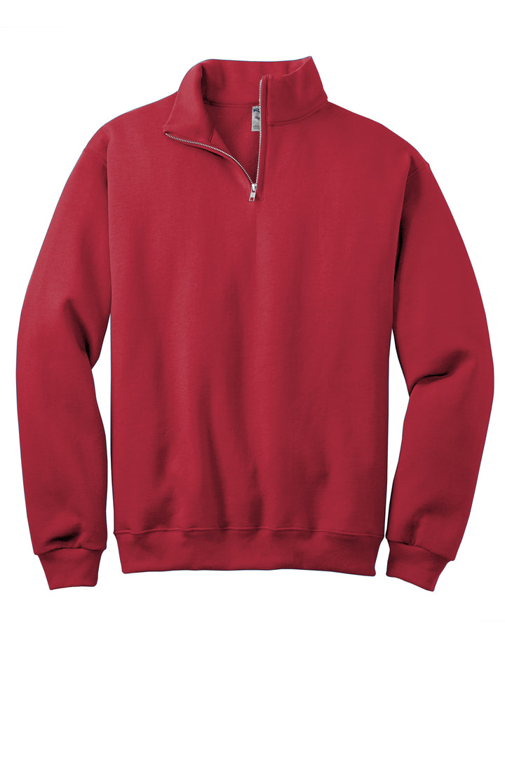 1/4 ZIP DISTRESSED BIG BACK WITH FRONT PRINT - CUSTOM