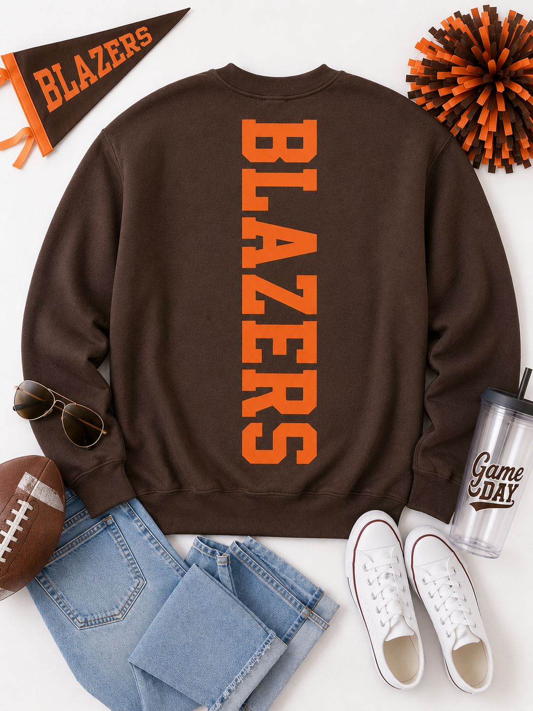 CUSTOM CENTER BIG BACK SWEATSHIRT