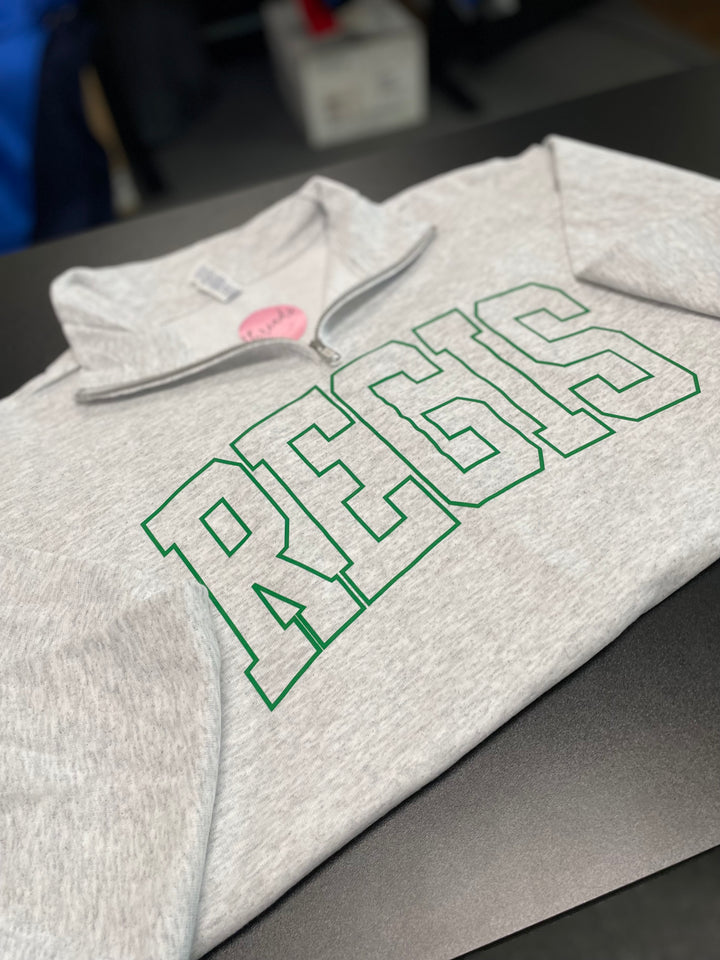 CUSTOM 1/4 ZIP HOLLOW CHEST PRINT