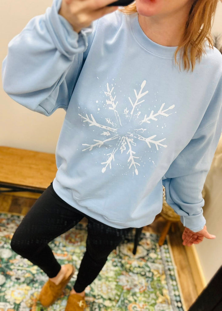 Snowflake Graphic Tee or Sweatshirt
