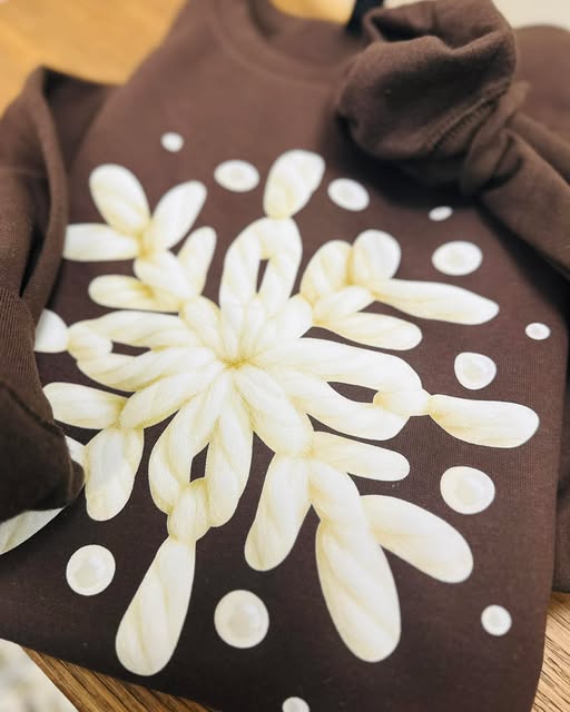 ✨ DEAL OF DAY✨ Crochet Snowflake Graphic Tee or Sweatshirt