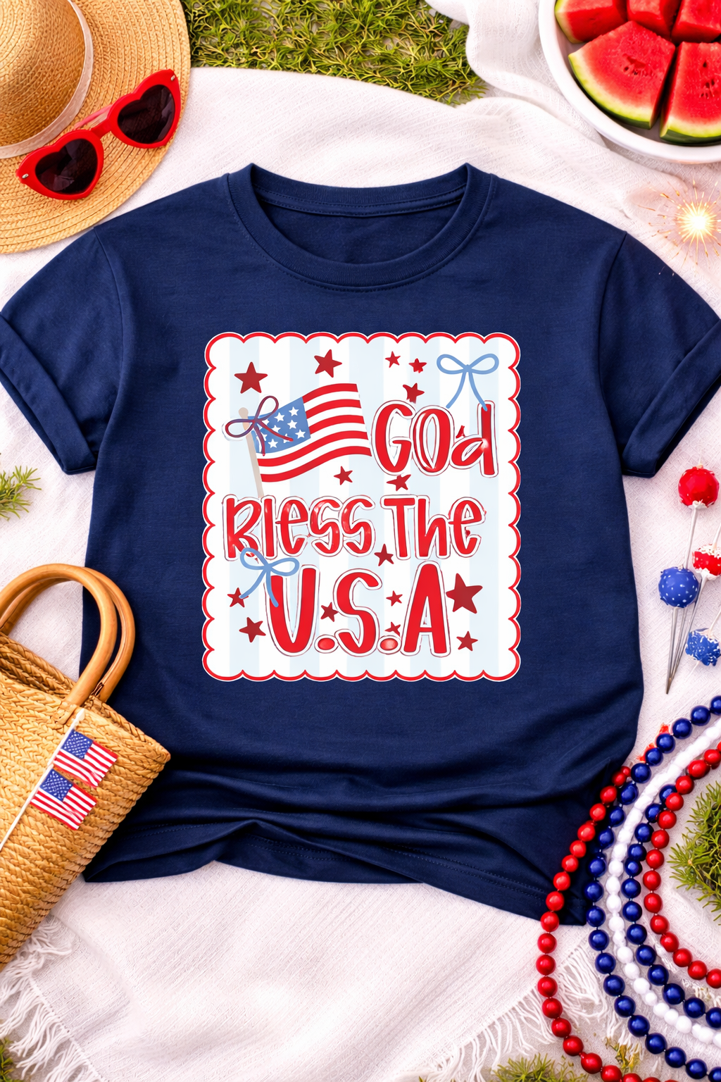 God Bless USA Graphic Tee