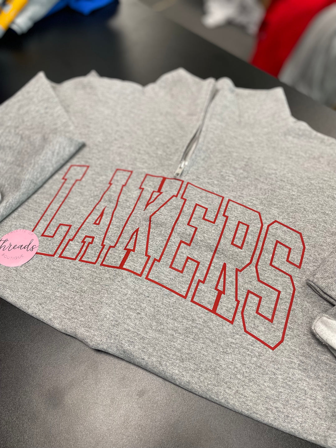 CUSTOM 1/4 ZIP HOLLOW CHEST PRINT