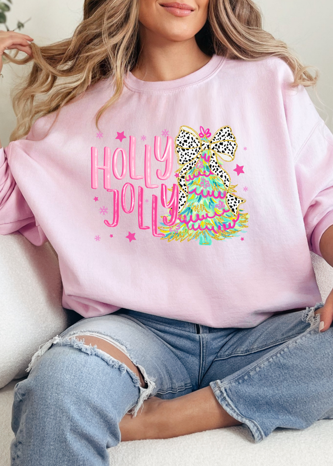 💫 BEST SELLER 💫 HOLLY JOLLY TEE OR SWEATSHIRT
